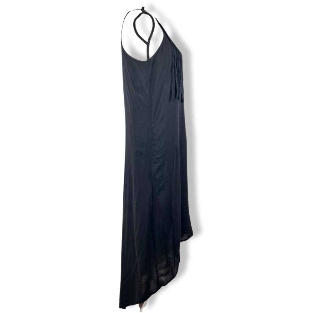 Dex Black HiLo Maxi Dress W/ Tassels